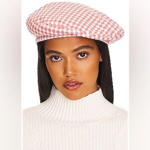 Gingham beret in pink and white - 8 Other Reasons